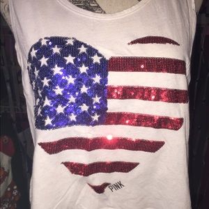 American flag crop top